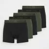 Pier One 5 PACK - Panties - Black/khaki