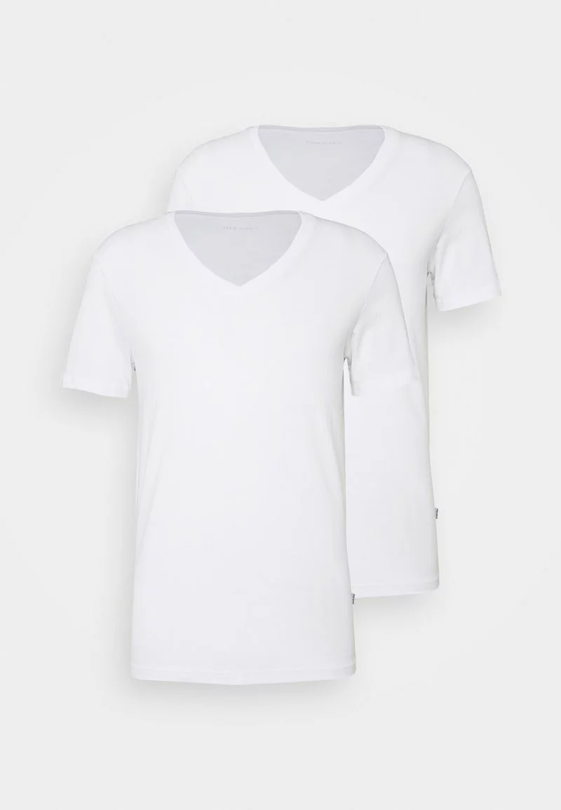 Pier One 2 PACK - T-Shirt Basic - White 6 Pier One 2 PACK - T-Shirt Basic - White – Bild 6