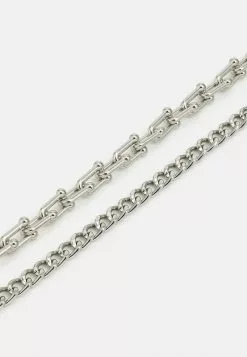 Pier One 2PACK - Halskette - Silver-coloured -Pier One Geschäft 23c8383e0729412092bac4e451522a5d
