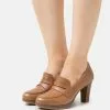 Pier One LEATHER - Pumps - Cognac