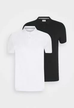 Pier One 2 PACK - Poloshirt - White/black