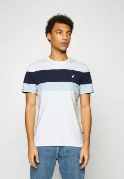 Pier One T-Shirt Print - White/blue