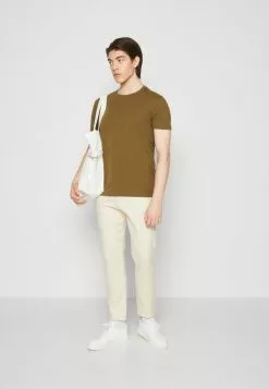 Pier One T-Shirt Basic - Black/light Blue/khaki/mint/beige