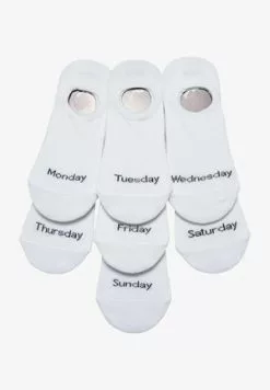 Pier One 7 PACK - Füßlinge - White -Pier One Geschäft 4d2bd21c5fc2480db9e996cf3b6bb60f