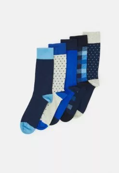 Pier One 5 PACK - Socken - Yellow/dark Blue/grey -Pier One Geschäft 580acb82325f4f248c45bf41b74d44c3 1