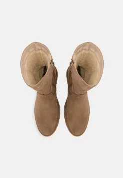 Pier One LEATHER WINTER BOOT - Stiefel - Taupe -Pier One Geschäft 6764689a7b054af99a293cad010b9f7b