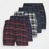 Pier One 5 PACK - Boxershorts - Black /dark Blue /dark Green