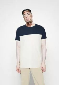 Pier One T-Shirt Print - Dark Blue/white