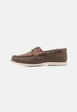 Pier One LEATHER UNISEX - Bootsschuh - Brown