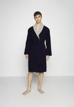 Pier One SHAWL TOWEL BATHROBE - Bademantel - Dark Blue -Pier One Geschäft 7c83eaf5bba84c4aad1bbccb5c7fc5da