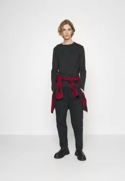 Pier One 5 PACK - Langarmshirt - Black/white/olive