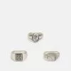 Pier One 3 PACK - Ring - Silver-coloured
