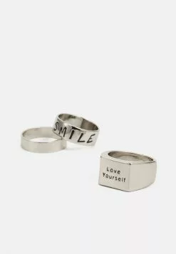 Pier One 3 PACK - Ring - Silver-coloured -Pier One Geschäft 870475945faf437a8ff19ef8939b6e9d