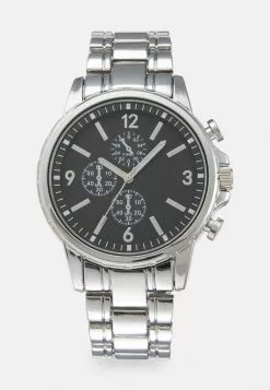 Pier One UNISEX - Uhr - Silver-coloured/black -Pier One Geschäft 8aeb2a979ab44369a9f7a84cbc0dedd4 1