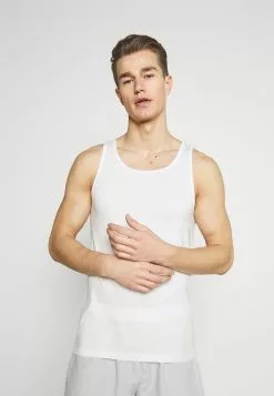 Pier One 3 PACK - Unterhemd/-shirt - Dark Blue/bordeaux/off-white