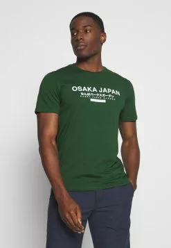 Pier One OSAKA TEE - T-Shirt Print - Green