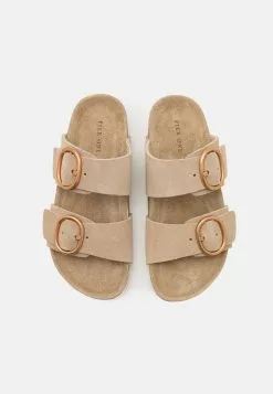 Pier One LEATHER - Pantolette Flach - Beige -Pier One Geschäft 9b43ae7f6ea84e8787fe1a5129e1ca00
