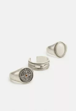 Pier One 3 PACK - Ring - Silver-coloured -Pier One Geschäft 9e26e29ea8454ea184d8e57ab1749db3