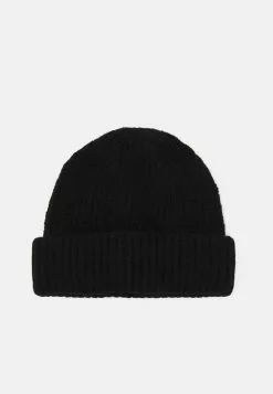Pier One SHORT MICRO BEANIE UNISEX - Mütze - Black
