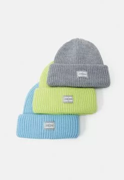 Pier One UNISEX 3 PACK - Mütze - Grey, Neon Green, Light Blue -Pier One Geschäft a6d4d1e9448d49d29e1f261472915c8c 1
