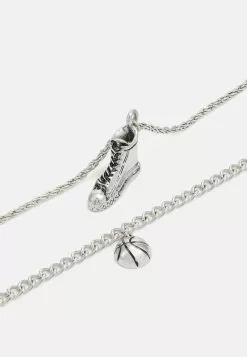 Pier One UNISEX 2 PACK - Halskette - Silver-coloured -Pier One Geschäft a95dce075fa444e3919e45f19a486955