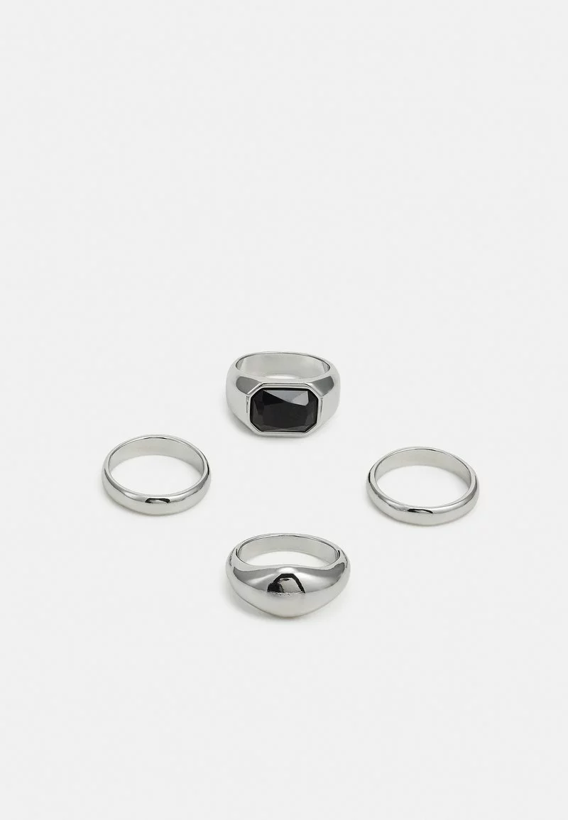 Pier One 4 PACK - Ring - Silver-coloured 1 Pier One 4 PACK - Ring - Silver-coloured