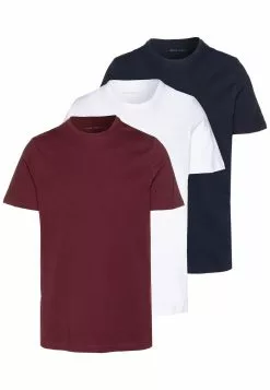 Pier One 3 PACK - T-Shirt Basic - White/dark Blue/red -Pier One Geschäft b22996cf8ea74e22b29cab897962d0ba 1