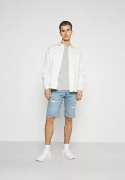 Pier One 3 PACK - T-Shirt Basic - Black/grey/bordeaux