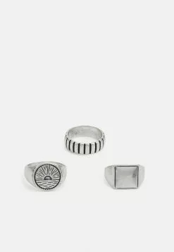 Pier One 3 PACK - Ring - Silver-coloured