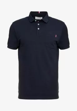 Pier One TRICOLORE TRIM POLO - Poloshirt - Black -Pier One Geschäft ba7707c5f9564d84bcfdd2d32f5c16a5