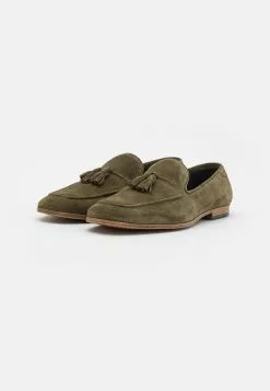 Pier One LEATHER - Slipper - Green -Pier One Geschäft bced50d7e7d0444bb4183504ebc44e82