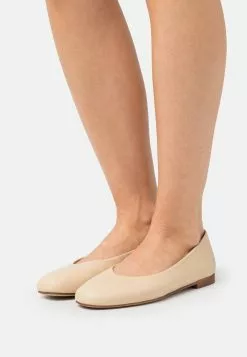 Pier One LEATHER - Klassischer Ballerina - Beige