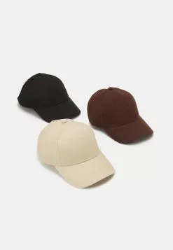Pier One UNISEX 3 PACK - Cap - Black/dark Brown/beige -Pier One Geschäft c2733f675ca44ebd8c1145369473dacc 1