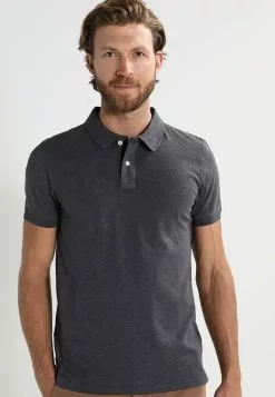 Pier One Poloshirt - Dark Grey Melange