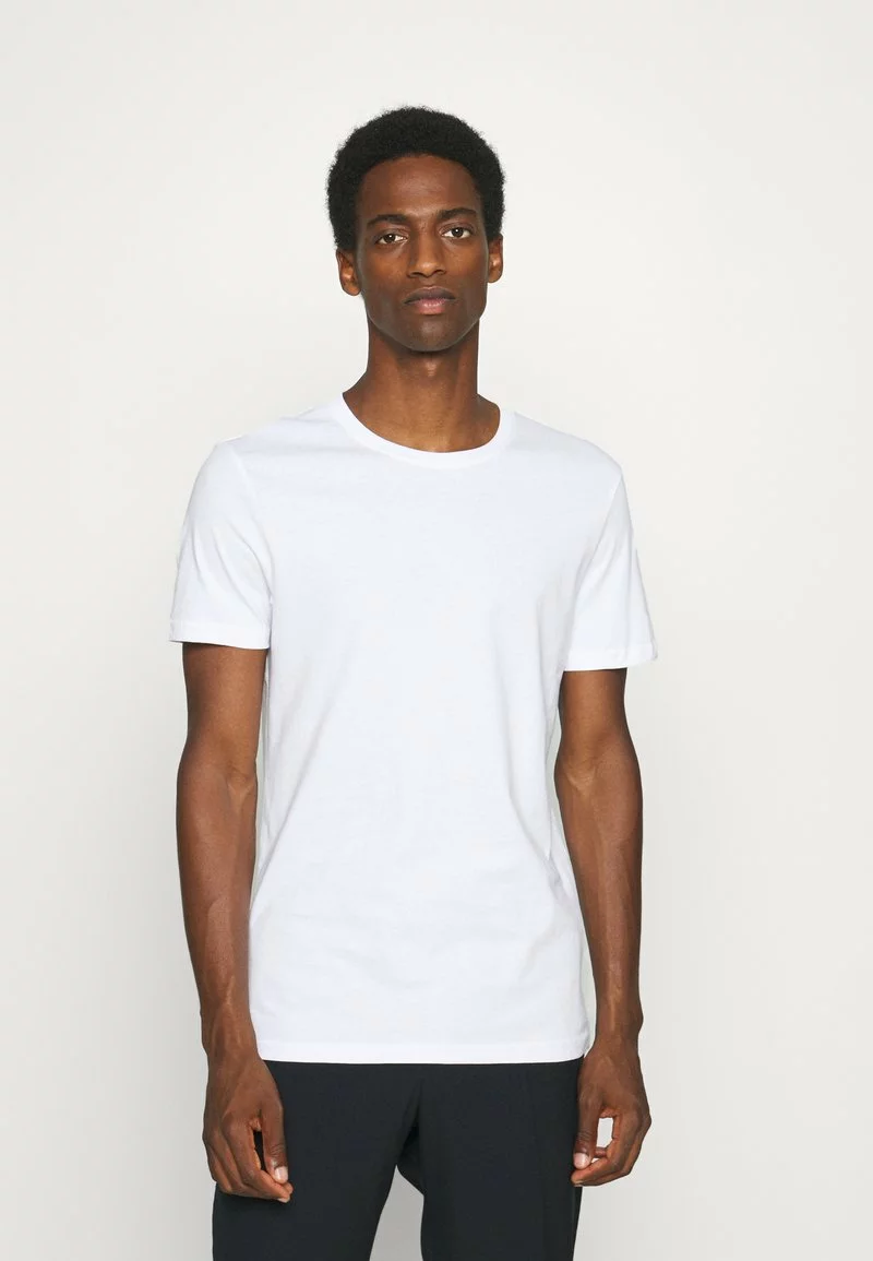 Pier One T-Shirt Basic - White/dark Grey/black 4 Pier One T-Shirt Basic - White/dark Grey/black – Bild 4