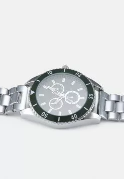 Pier One UNISEX - Uhr - Silver-coloured/green -Pier One Geschäft cd939269d4a648bcae4e5d43b23c8847