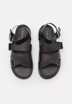 Pier One UNISEX - Riemensandalette - Black -Pier One Geschäft cfa1a932594a4711b3c49603ed200cce
