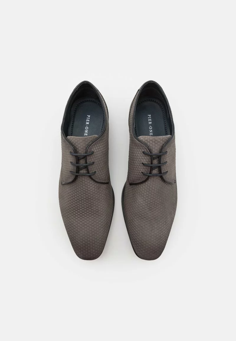 Pier One LEATHER - Schnürer - Dark Grey 4 Pier One LEATHER - Schnürer - Dark Grey – Bild 4