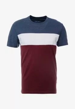 Pier One T-Shirt Print - Bordeaux / Dark Blue -Pier One Geschäft d46de368a5e64dda9995710ec9cb589c