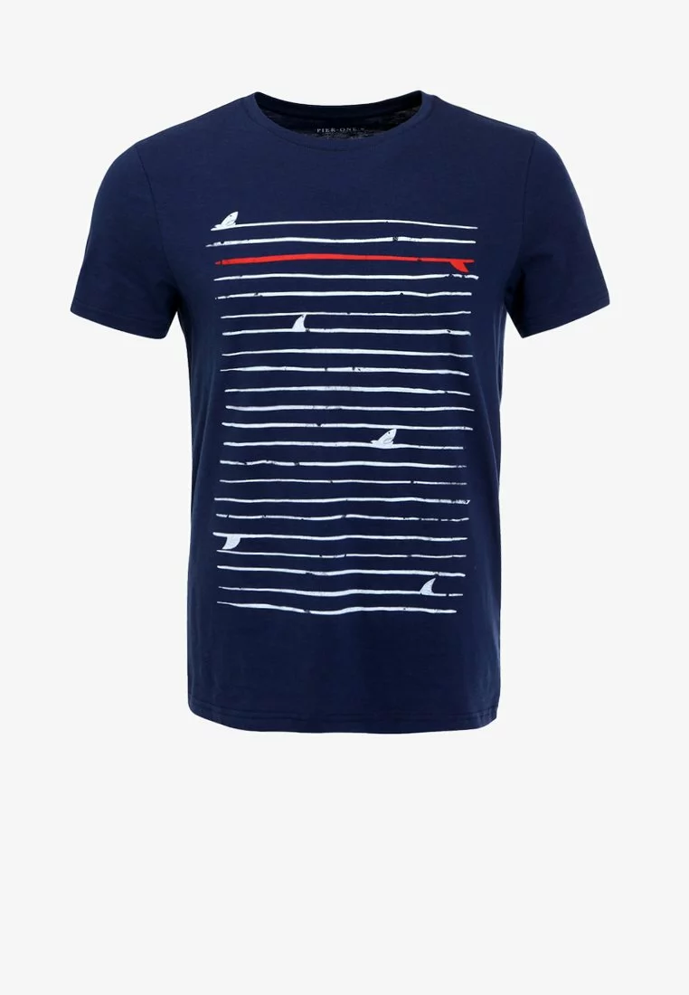 Pier One T-Shirt Print - Navy 6 Pier One T-Shirt Print - Navy – Bild 6