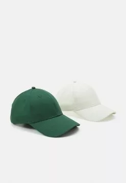 Pier One UNISEX 2 PACK - Cap - Green/off White