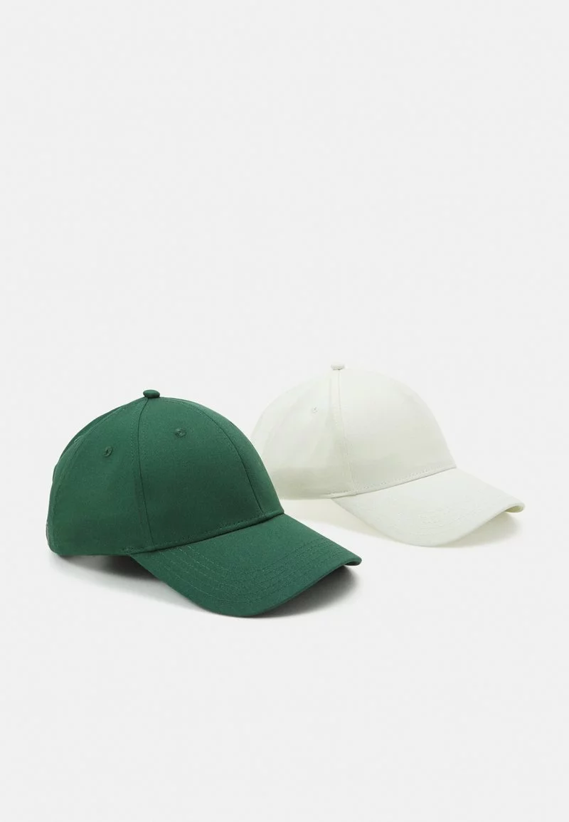 Pier One UNISEX 2 PACK - Cap - Green/off White 1 Pier One UNISEX 2 PACK - Cap - Green/off White