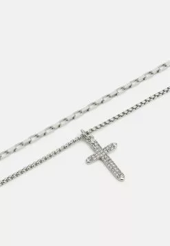 Pier One 2 PACK - Halskette - Silver-coloured -Pier One Geschäft e42a886ec2cf4c778fd634ddb3804b3a