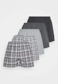 Pier One 5 PACK - Boxershorts - Black/grey/white